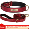 Personalized PU Leather Dog Collar With Free Engraved Nameplate For All Dog Sizes 10