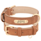 Personalized PU Leather Dog Collar With Free Engraved Nameplate For All Dog Sizes 4
