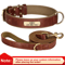 Personalized PU Leather Dog Collar With Free Engraved Nameplate For All Dog Sizes 9