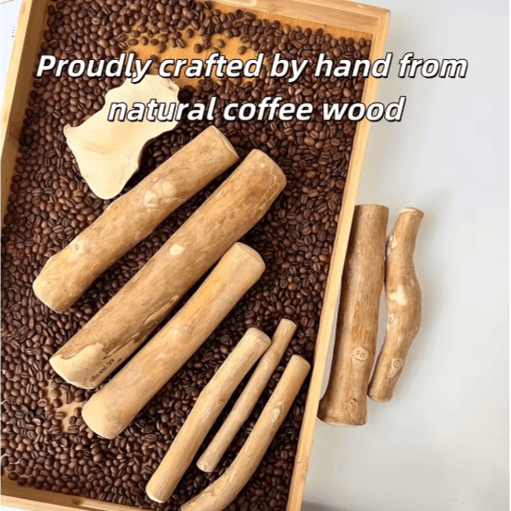 Natural Coffee Wood Dog Chew Stick For Teeth Cleaning Stress Relief 5