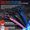 Professional 7 Inch JP440C Pet Grooming Scissors Set With Curved Fishbone Teeth Blades 11