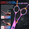 Professional 7 Inch JP440C Pet Grooming Scissors Set With Curved Fishbone Teeth Blades 14