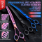 Professional 7 Inch JP440C Pet Grooming Scissors Set With Curved Fishbone Teeth Blades 0