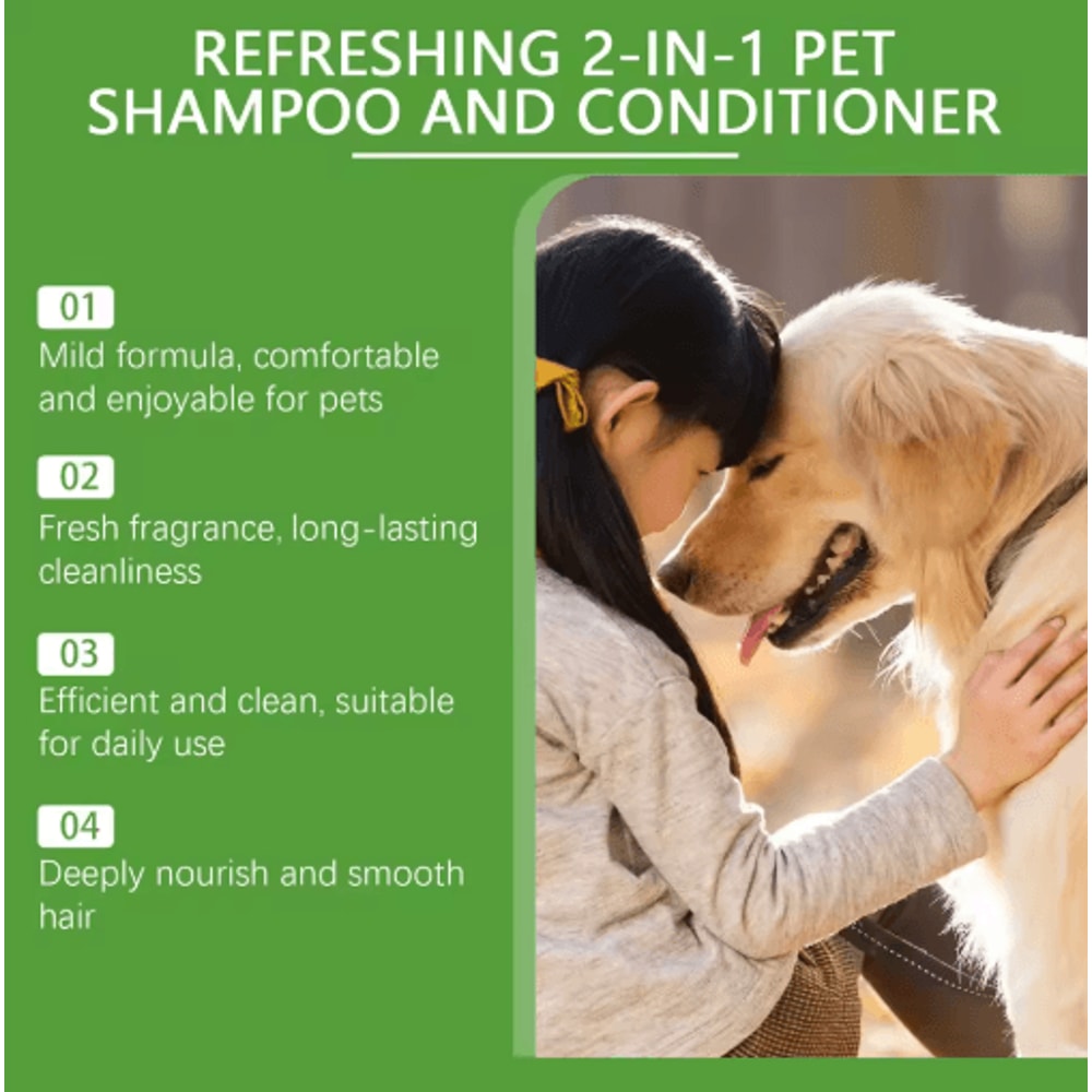 YEGBONG 2in1 Pet Shampoo Conditioner For Itch Relief And Odor Removal 3