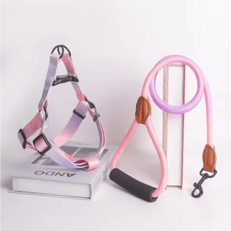 Adjustable Chest Dog Harness Leash Set For Small Dogs And Puppies 2