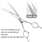 75Inch Professional Curved Dog Grooming Scissors For Precision Pet Trimming 5