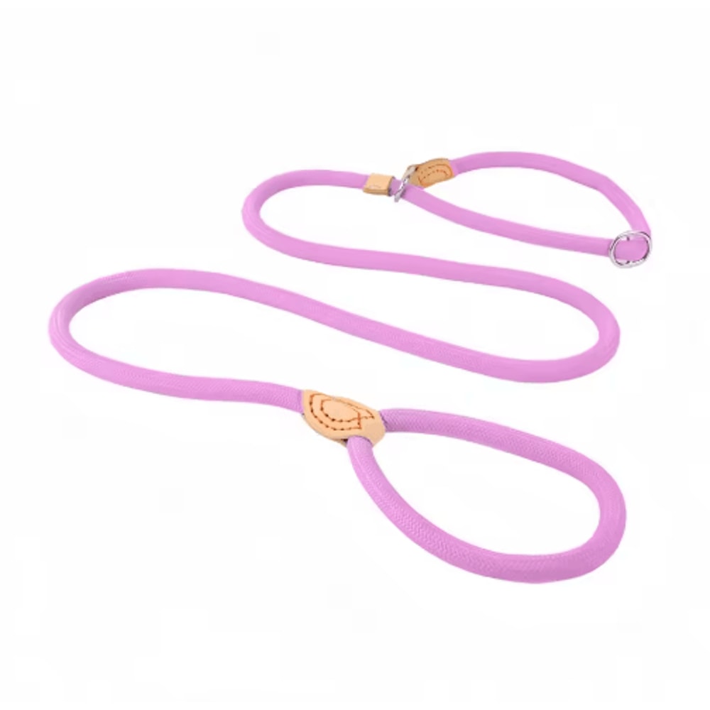 Heavy Duty Braided Rope Dog Leash With Adjustable Slip Collar 15M18M Training Lead 3