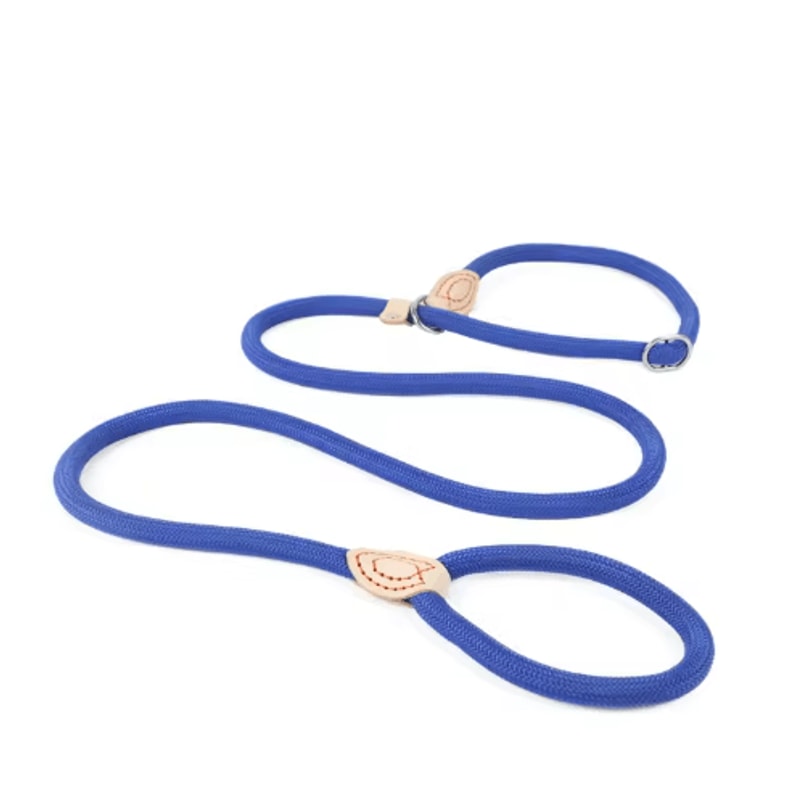 Heavy Duty Braided Rope Dog Leash With Adjustable Slip Collar 15M18M Training Lead 5