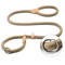 Heavy Duty Braided Rope Dog Leash With Adjustable Slip Collar 15M18M Training Lead 10