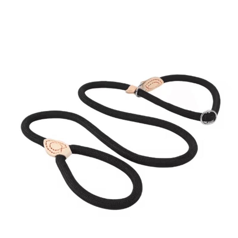 Heavy Duty Braided Rope Dog Leash With Adjustable Slip Collar 15M18M Training Lead 7