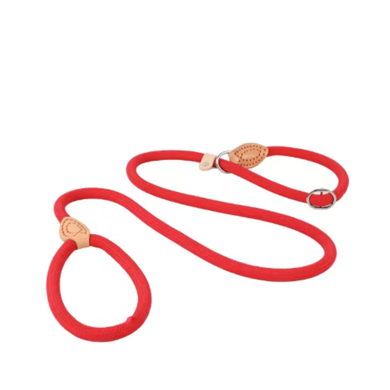 Heavy Duty Braided Rope Dog Leash With Adjustable Slip Collar 15M18M Training Lead 8