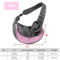 Breathable Dog Sling Carrier Backpack For Puppies Cats Travel Crossbody Pet Bag 3