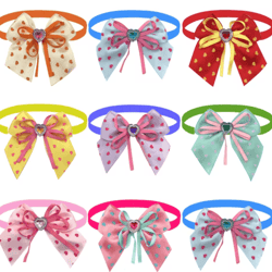 love style pet bow tie set for dogs & cats – valentines day grooming accessories 50 100pcs
