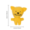 Corduroy Plush Dog Squeaky Toy For Small Medium Dogs Bite Resistant Chew Teeth Cleaning Toy 1