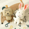 Corduroy Plush Dog Squeaky Toy For Small Medium Dogs Bite Resistant Chew Teeth Cleaning Toy 10