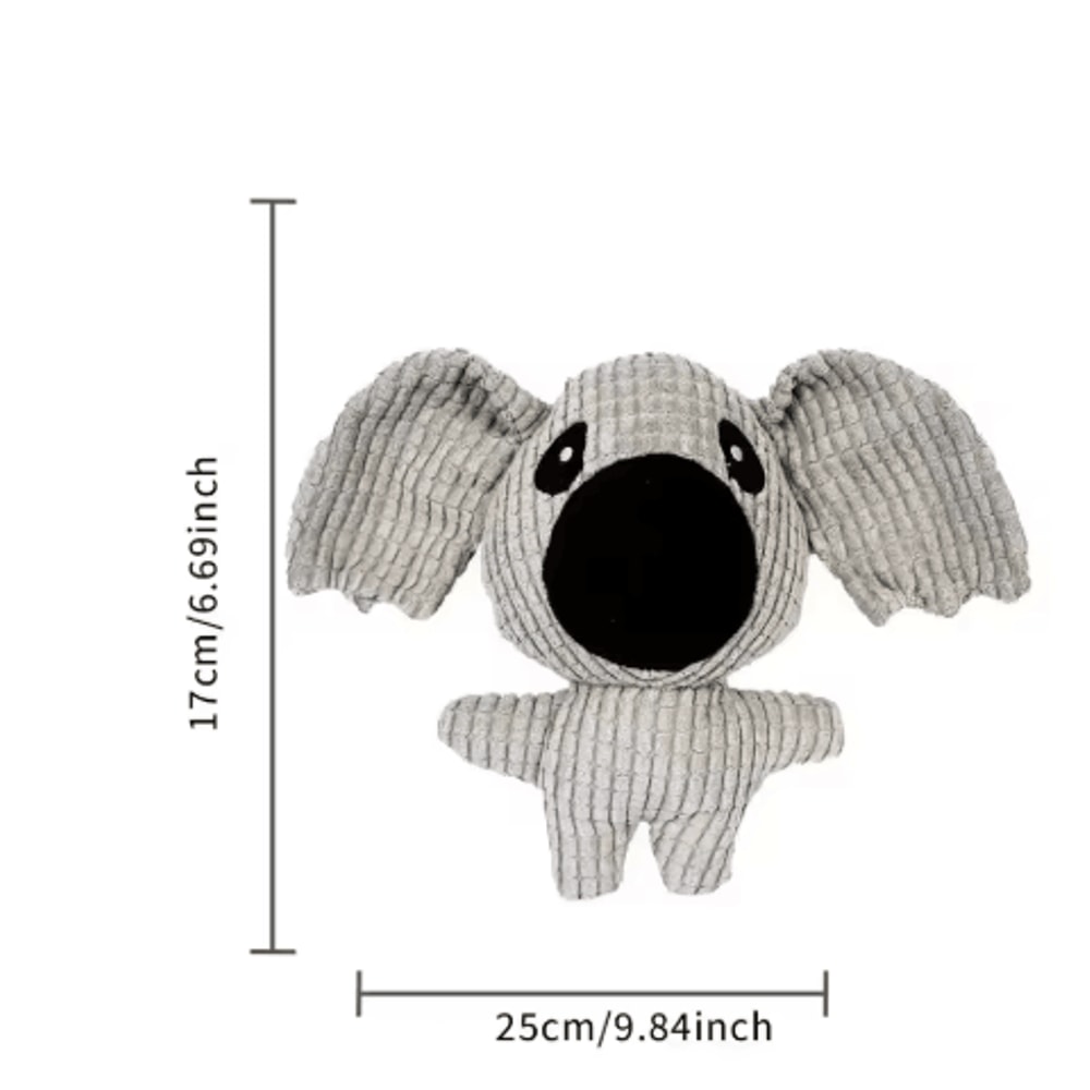 Corduroy Plush Dog Squeaky Toy For Small Medium Dogs Bite Resistant Chew Teeth Cleaning Toy 5