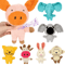 Corduroy Plush Dog Squeaky Toy For Small Medium Dogs Bite Resistant Chew Teeth Cleaning Toy 0