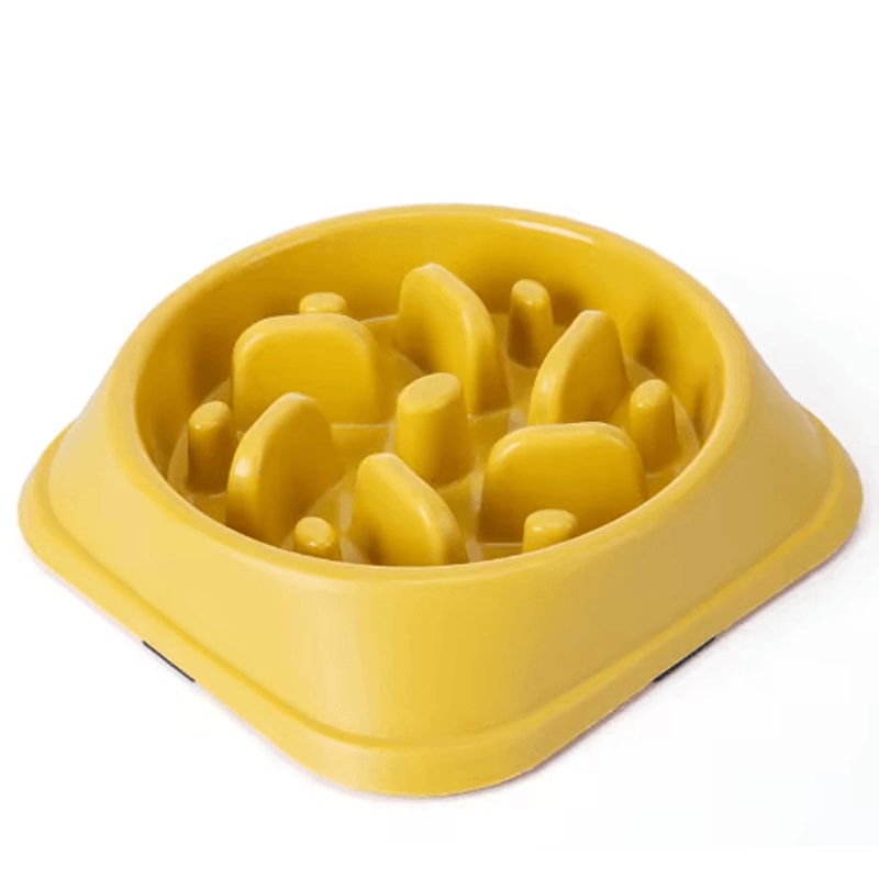 NonSlip Slow Feeder Dog Bowl AntiGulping Puzzle Feeding Dish For Puppies Small Dogs 7