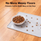 Waterproof Silicone Pet Feeding Mat For Cats Dogs NonSlip Food Bowl Placemat With Raised Edge 10