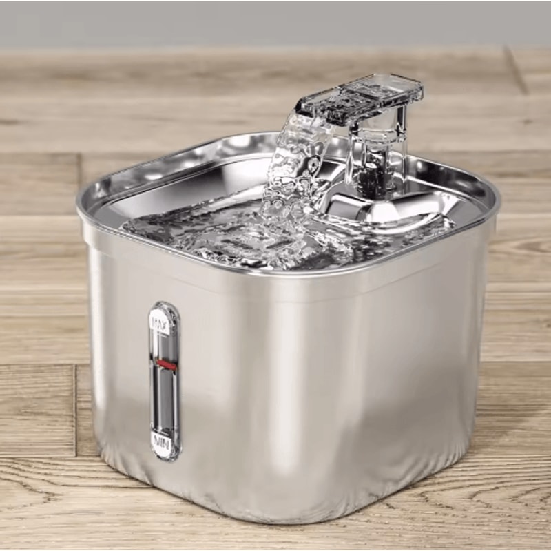 Automatic Stainless Steel Pet Water Fountain With Sensor Ultra Quiet Pump 0