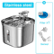 Automatic Stainless Steel Pet Water Fountain With Sensor Ultra Quiet Pump 2