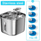 Automatic Stainless Steel Pet Water Fountain With Sensor Ultra Quiet Pump 3