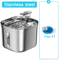 Automatic Stainless Steel Pet Water Fountain With Sensor Ultra Quiet Pump 4