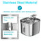 Automatic Stainless Steel Pet Water Fountain With Sensor Ultra Quiet Pump 9
