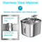 Automatic Stainless Steel Pet Water Fountain With Sensor Ultra Quiet Pump 9