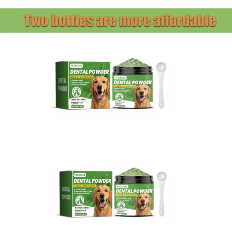 Yegbong Dog Teeth Cleaning Powder Gentle Dental Care For Cleaner Teeth Fresher Breath 150g 2