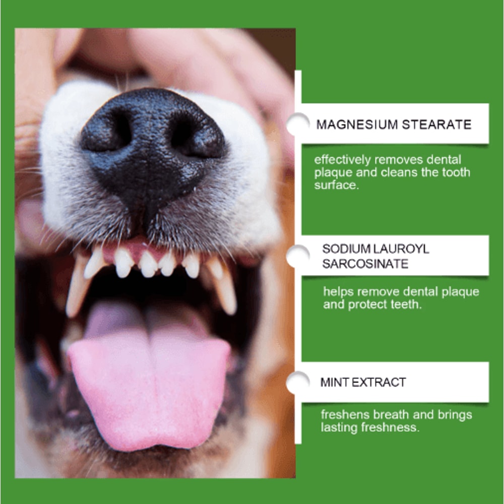 Yegbong Dog Teeth Cleaning Powder Gentle Dental Care For Cleaner Teeth Fresher Breath 150g 5