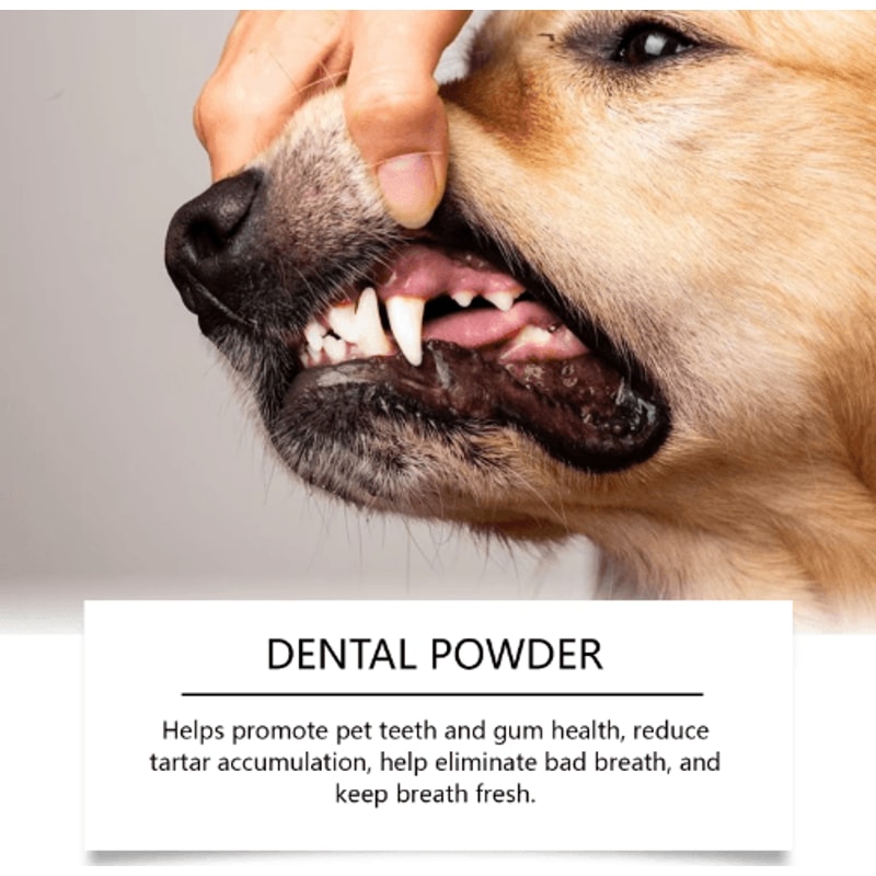 Yegbong Dog Teeth Cleaning Powder Gentle Dental Care For Cleaner Teeth Fresher Breath 150g 7