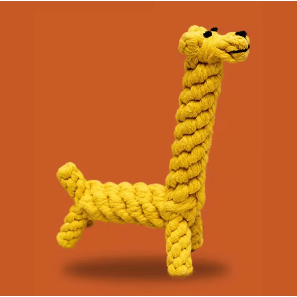 HandWoven Cotton Rope Knot Dog Toy For Teeth Grinding Chewing 1