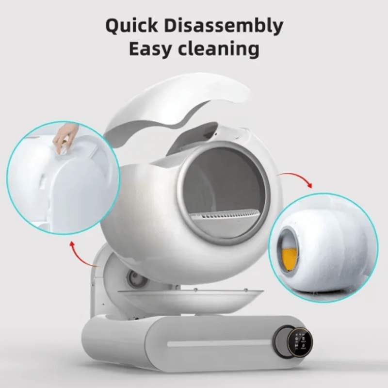 Tonepie 65L Automatic Smart Cat Litter Box Fully Enclosed SelfCleaning Pet Toilet English Version 6