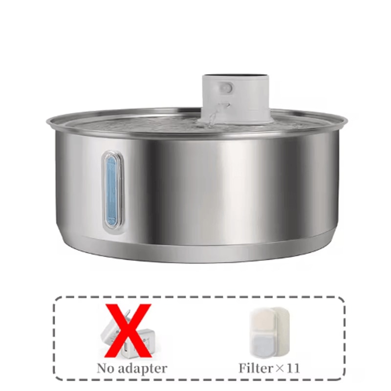 8L Automatic Stainless Steel Pet Water Fountain With Smart Sensor For Multiple Pets 5