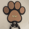 Custom Wooden Paw Print Dog Leash Hanger Decorative Wall Hook For Collars Pet Accessories 2