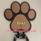Custom Wooden Paw Print Dog Leash Hanger Decorative Wall Hook For Collars Pet Accessories 4