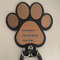 Custom Wooden Paw Print Dog Leash Hanger Decorative Wall Hook For Collars Pet Accessories 6