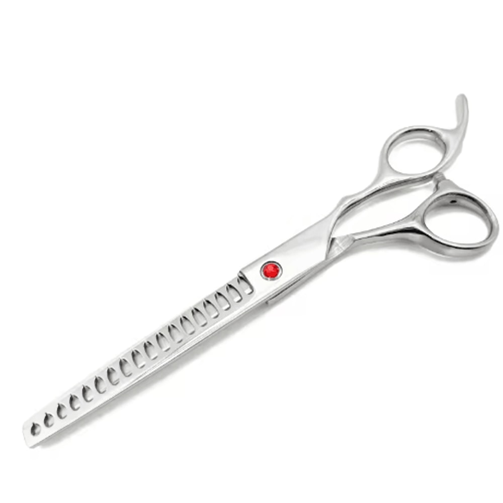 7Inch Professional Curved Chunking Grooming Scissors For Dogs Cats 4