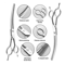 7Inch Professional Curved Chunking Grooming Scissors For Dogs Cats 6