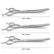 7Inch Professional Curved Chunking Grooming Scissors For Dogs Cats 7