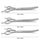 7Inch Professional Curved Chunking Grooming Scissors For Dogs Cats 7