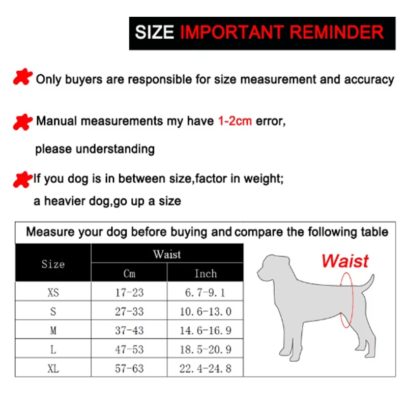 3PCS Reusable Male Dog Belly Bands Washable Breathable Dog Diapers For Puppies Adult Dogs 5