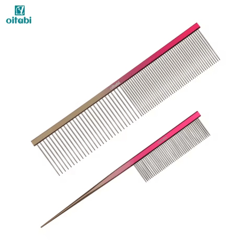 OITABI Professional Pointed Tail Pet Grooming Comb For Styling Fluffing 2