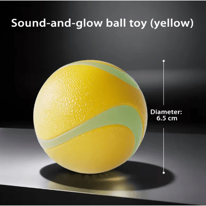 HOOPET Glow Dog Toy Ball Durable Rubber Fetch Ball For Active Dogs Puppies 10