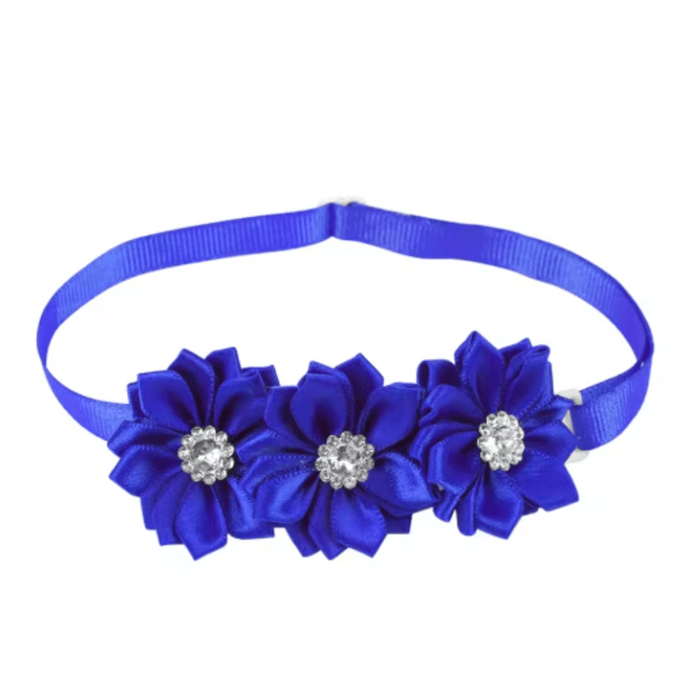 50100PCS Dog Bow Tie Flower Collar Set With Diamond Accessories For Dogs Cats 5