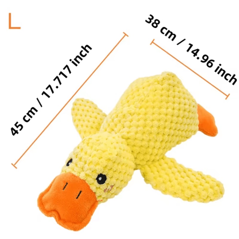 Plush Squeaky Dog Toy For Teething Puppies Interactive Chew Boredom Relief Toy 2