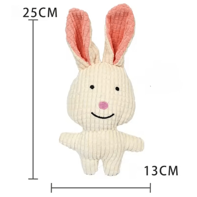 Plush Squeaky Dog Toy For Teething Puppies Interactive Chew Boredom Relief Toy 5