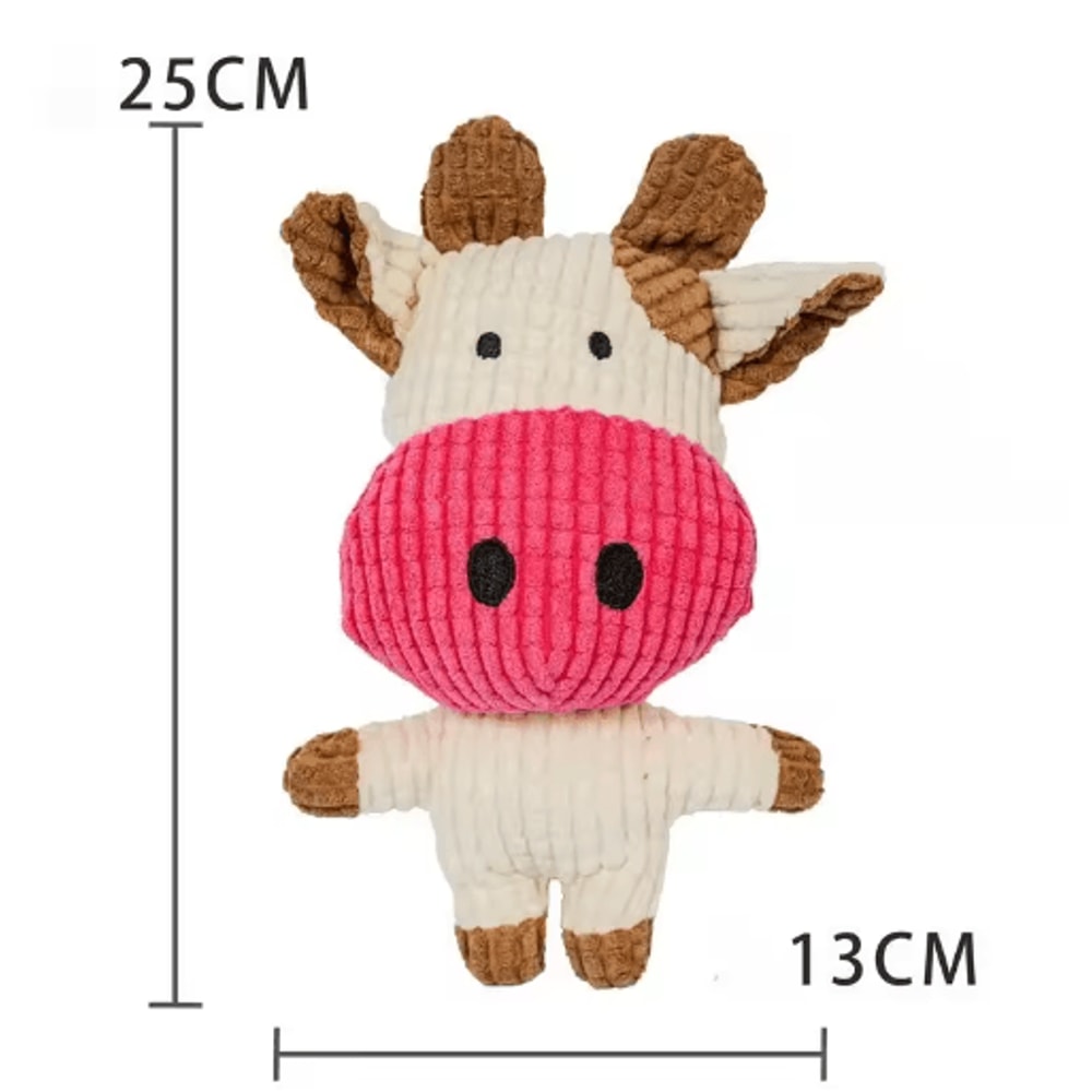 Plush Squeaky Dog Toy For Teething Puppies Interactive Chew Boredom Relief Toy 6