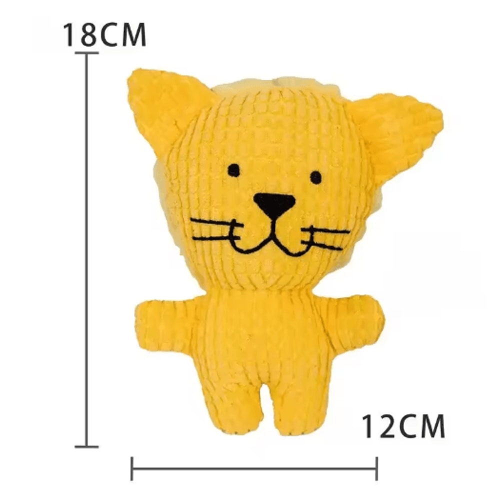 Plush Squeaky Dog Toy For Teething Puppies Interactive Chew Boredom Relief Toy 8